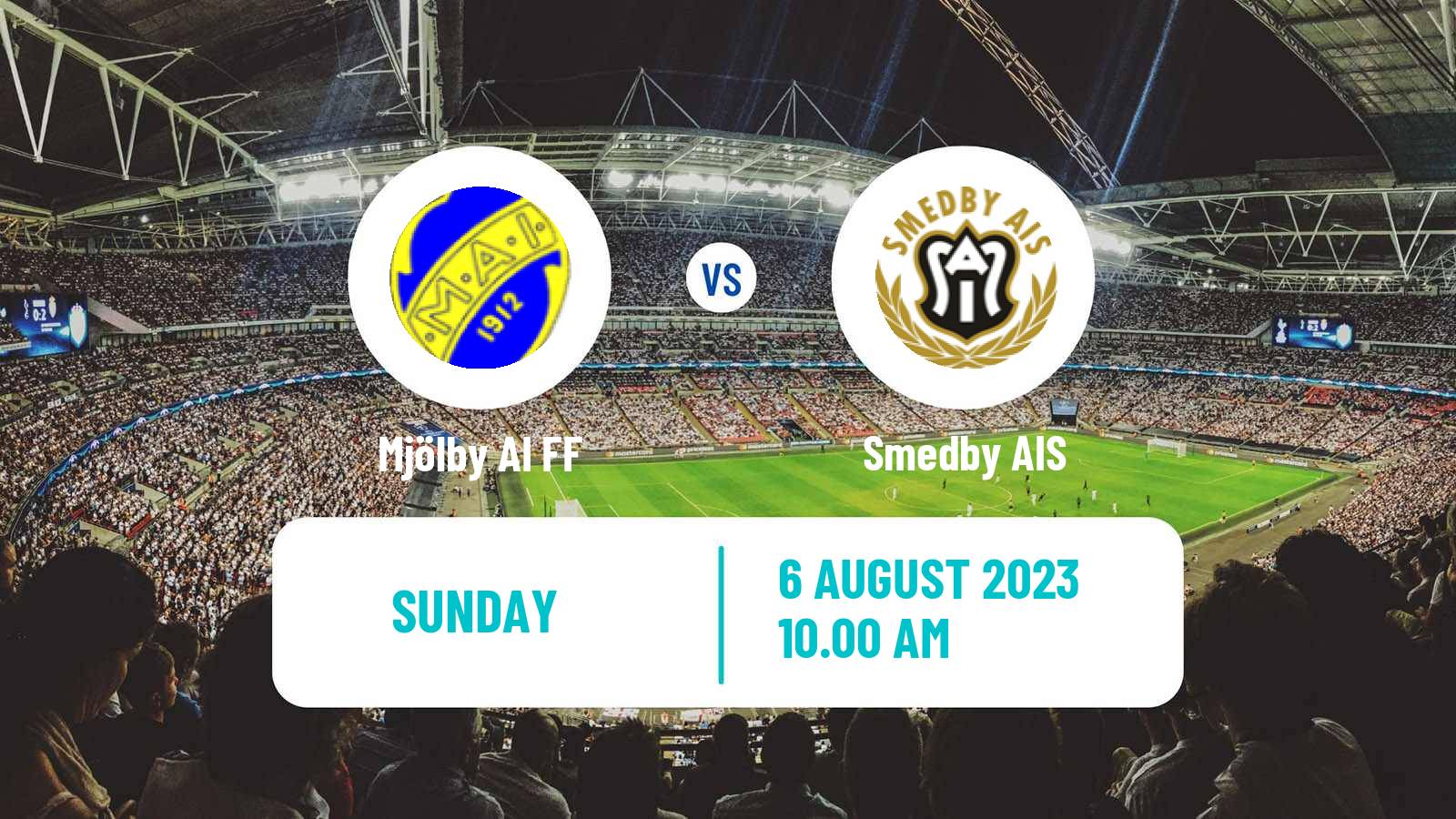 Soccer Swedish Division 2 - Södra Svealand Mjölby AI FF - Smedby