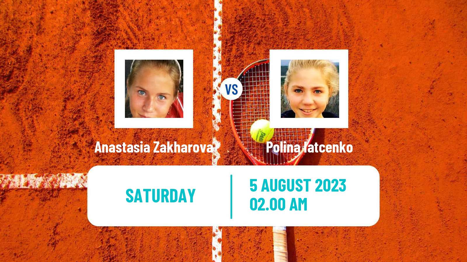 Tennis ITF W25 Astana Women Anastasia Zakharova - Polina Iatcenko