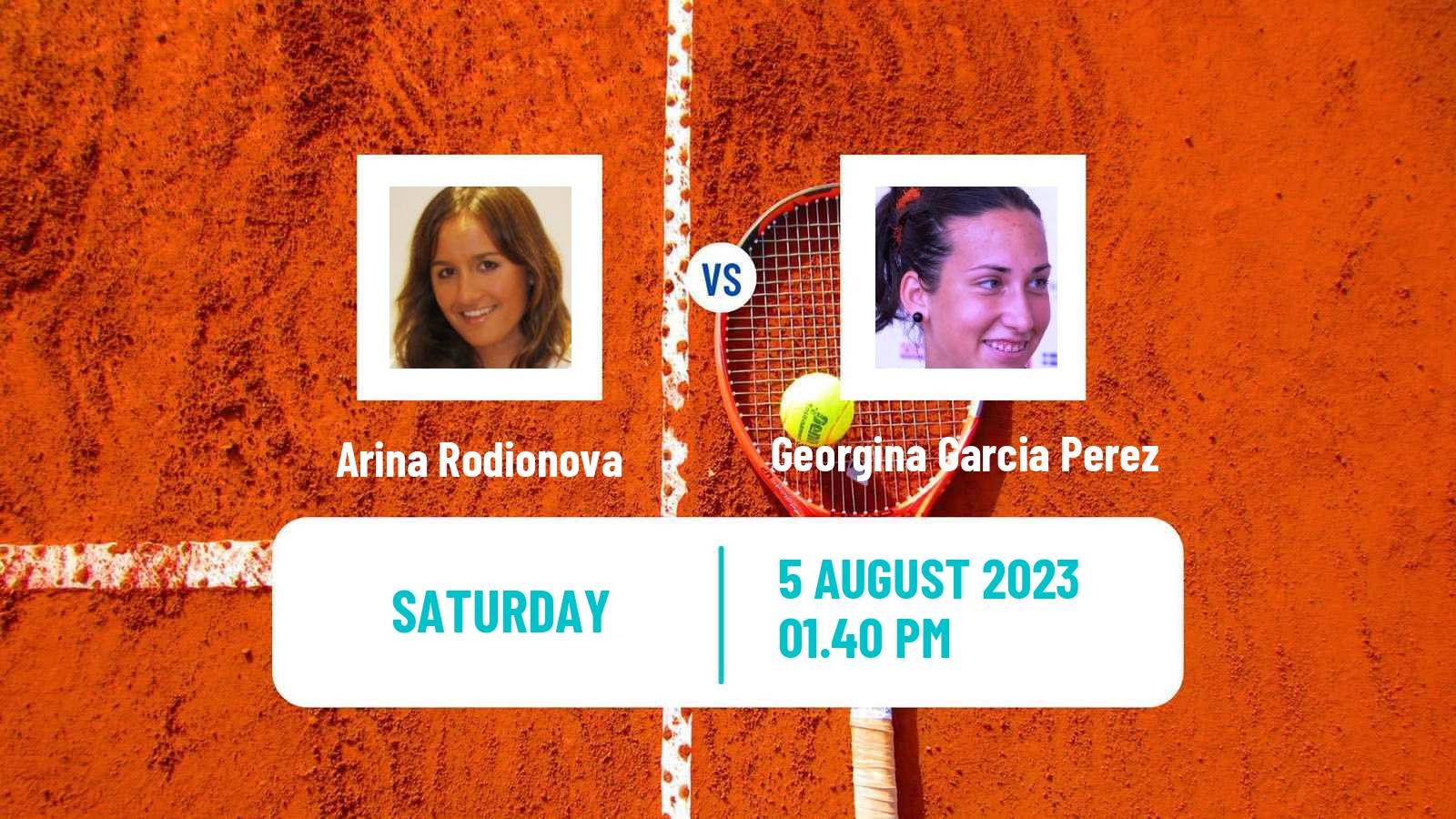 Tennis ITF W60 Barcelona Women Arina Rodionova - Georgina Garcia Perez