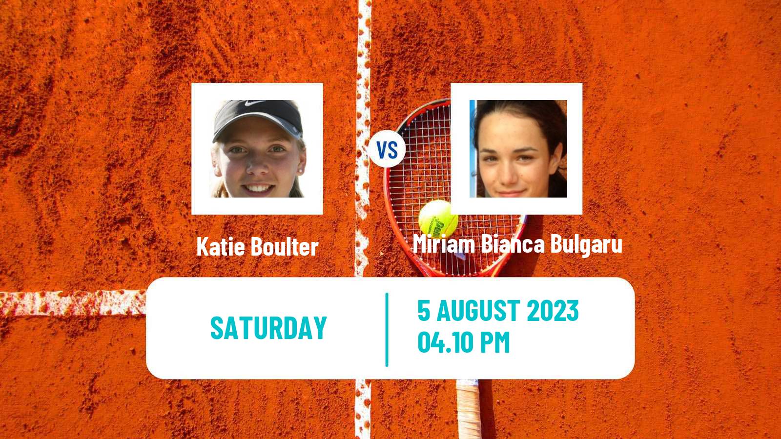 Tennis WTA Montreal Katie Boulter - Miriam Bianca Bulgaru