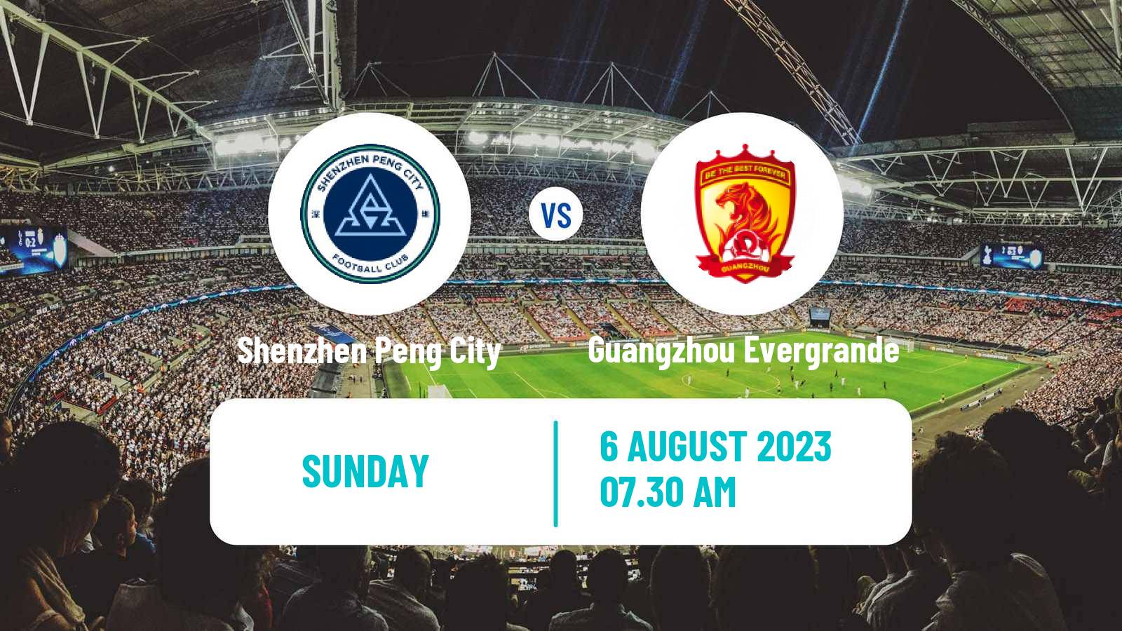 Soccer Chinese Jia League Shenzhen Peng City - Guangzhou Evergrande