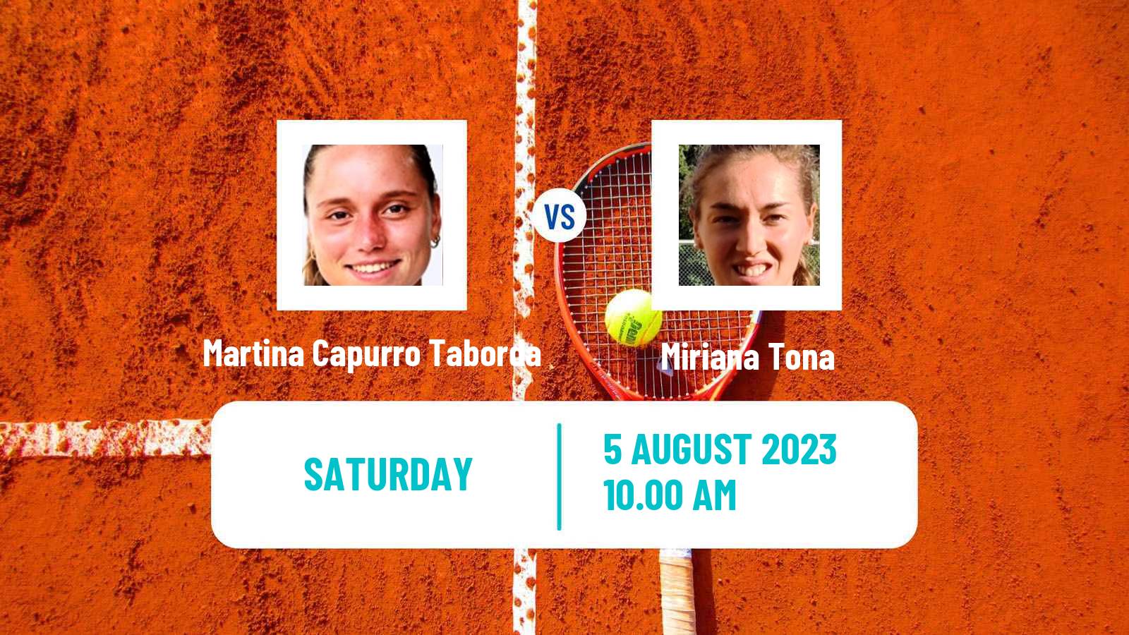 Tennis ITF W25 Junin Women Martina Capurro Taborda - Miriana Tona