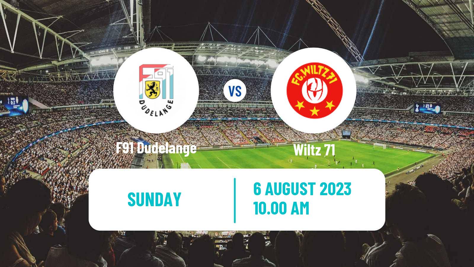 Soccer Luxembourg National Division F91 Dudelange - Wiltz 71