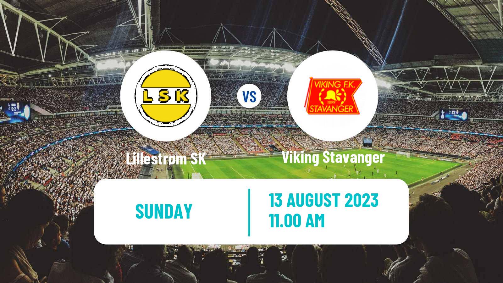 Soccer Norwegian Eliteserien Lillestrøm SK - Viking Stavanger