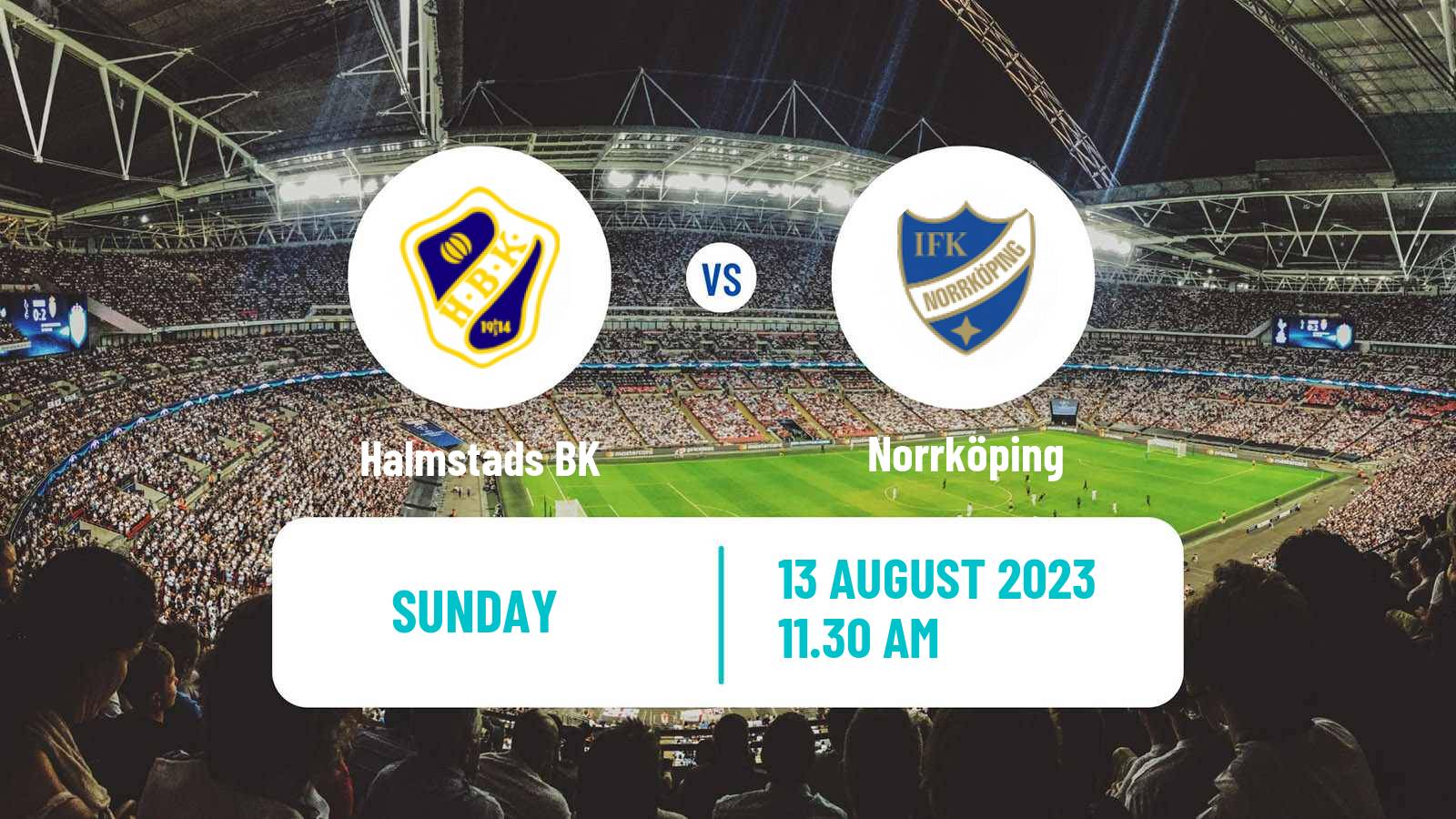 Soccer Swedish Allsvenskan Halmstad - Norrköping