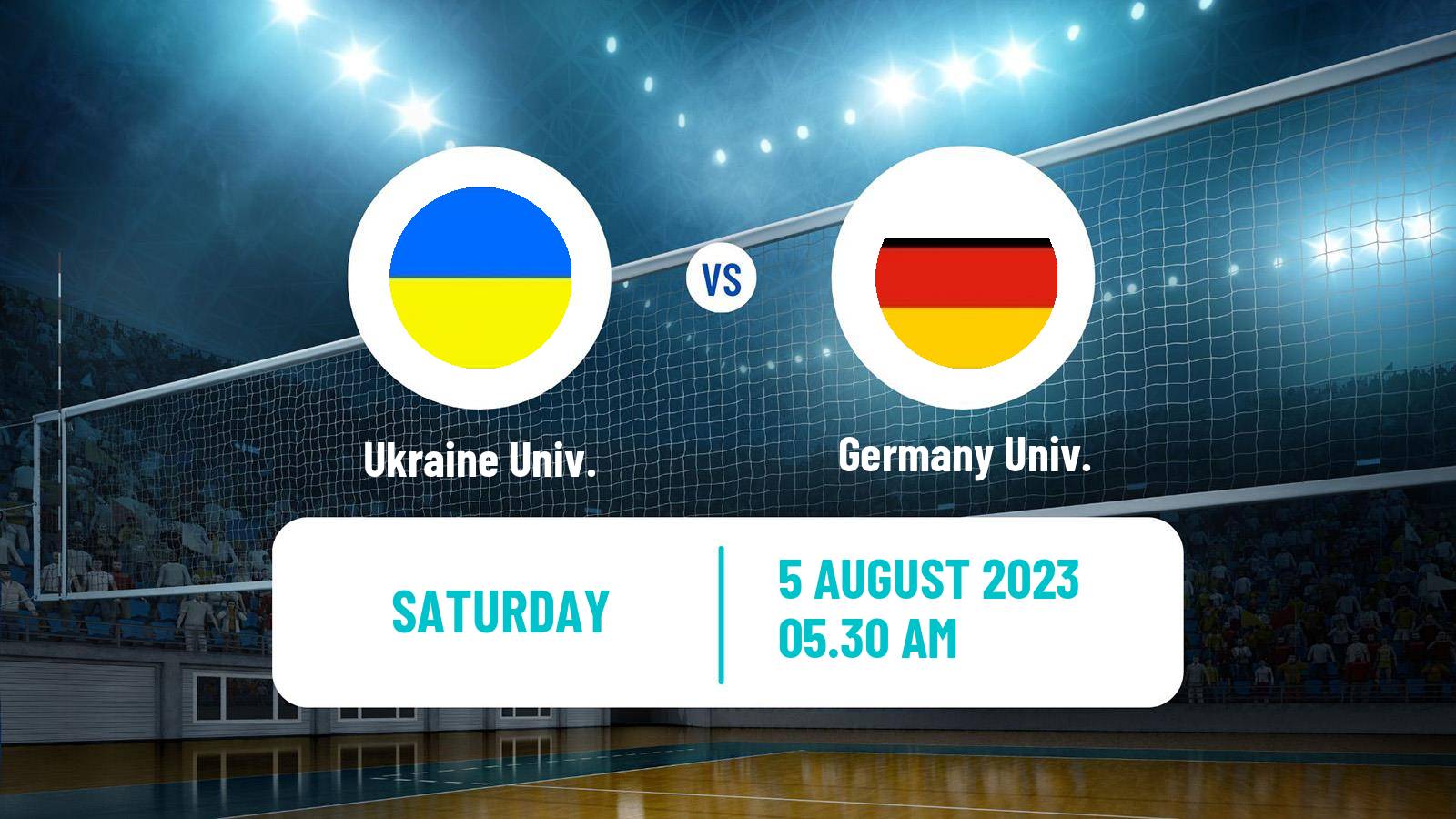 Volleyball Universiade Volleyball Ukraine Univ. - Germany Univ.