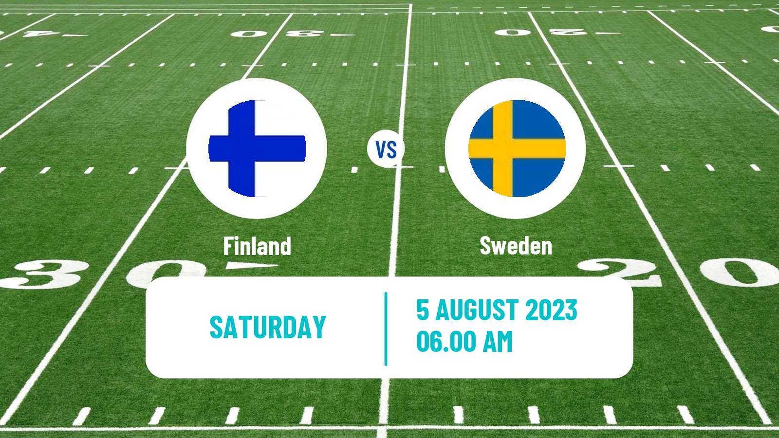 American football European Championship American Football Finland - Sweden
