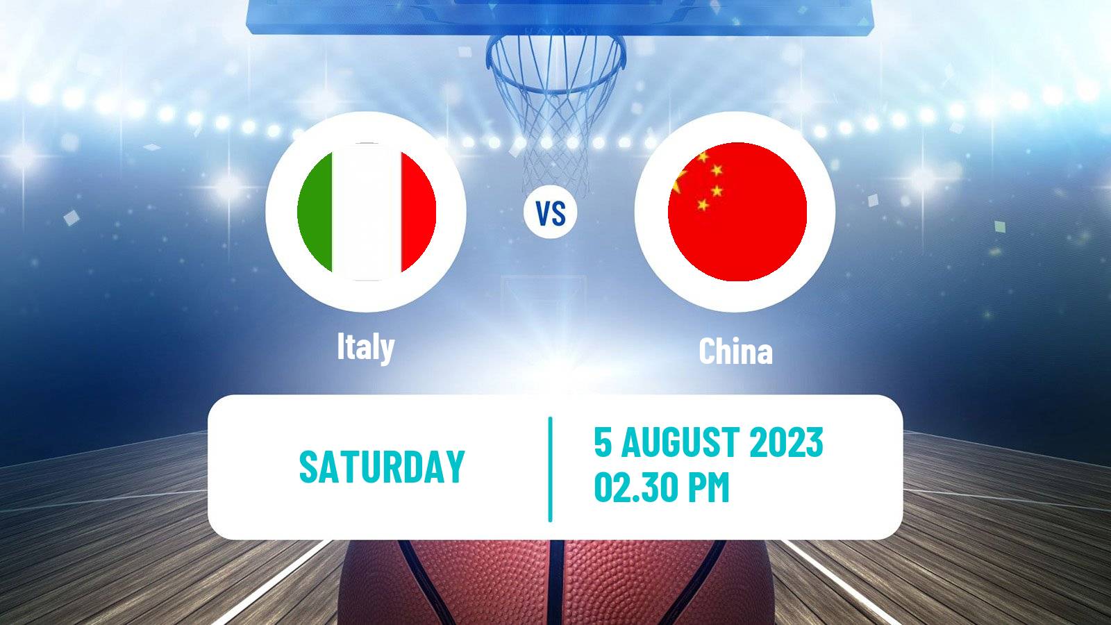 Basketball Friendly International Basketball Italy - China