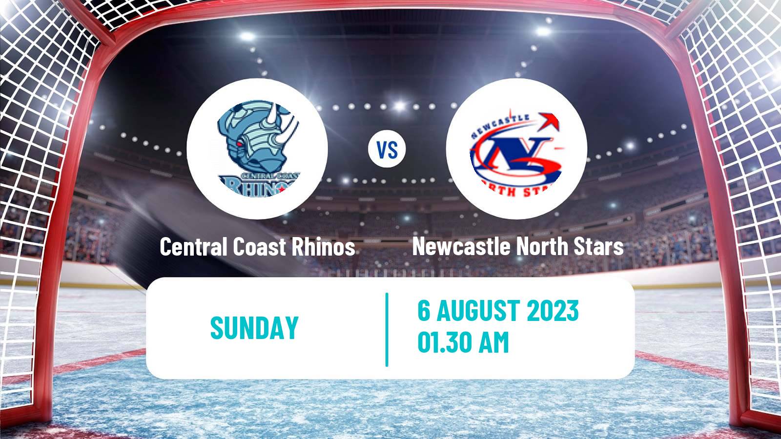 Hockey Australian Ice Hockey League Central Coast Rhinos - Newcastle North Stars