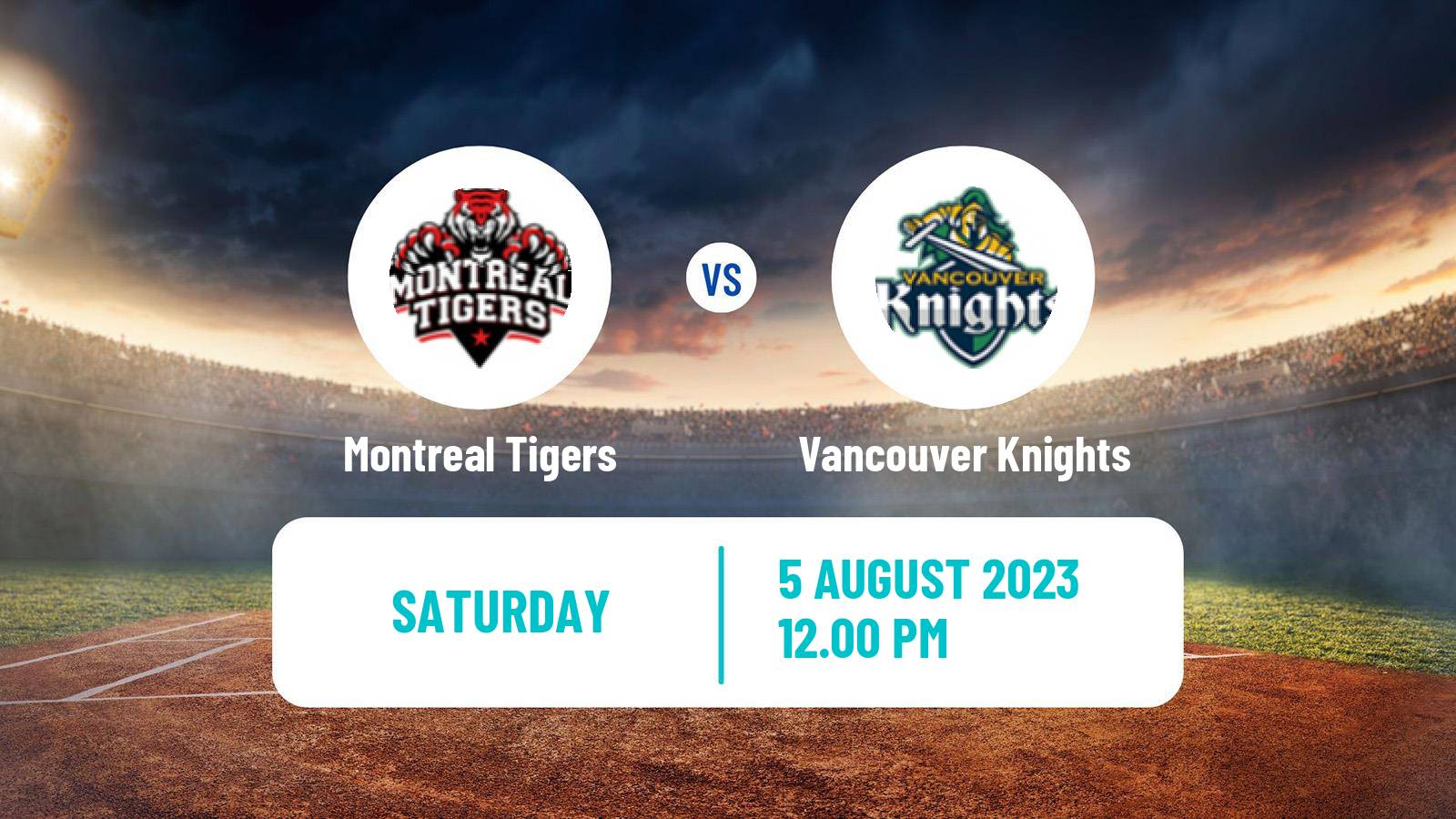 Cricket Canadian Global T20 Montreal Tigers - Vancouver Knights