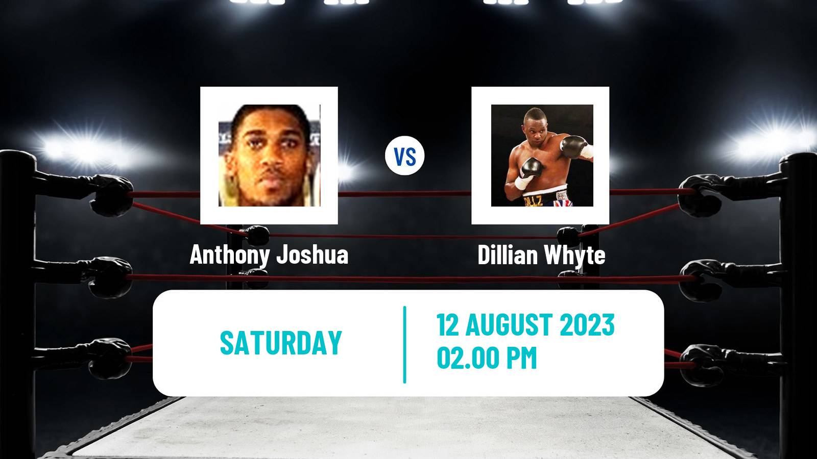 Boxing Heavyweight Others Matches Men Anthony Joshua - Dillian Whyte