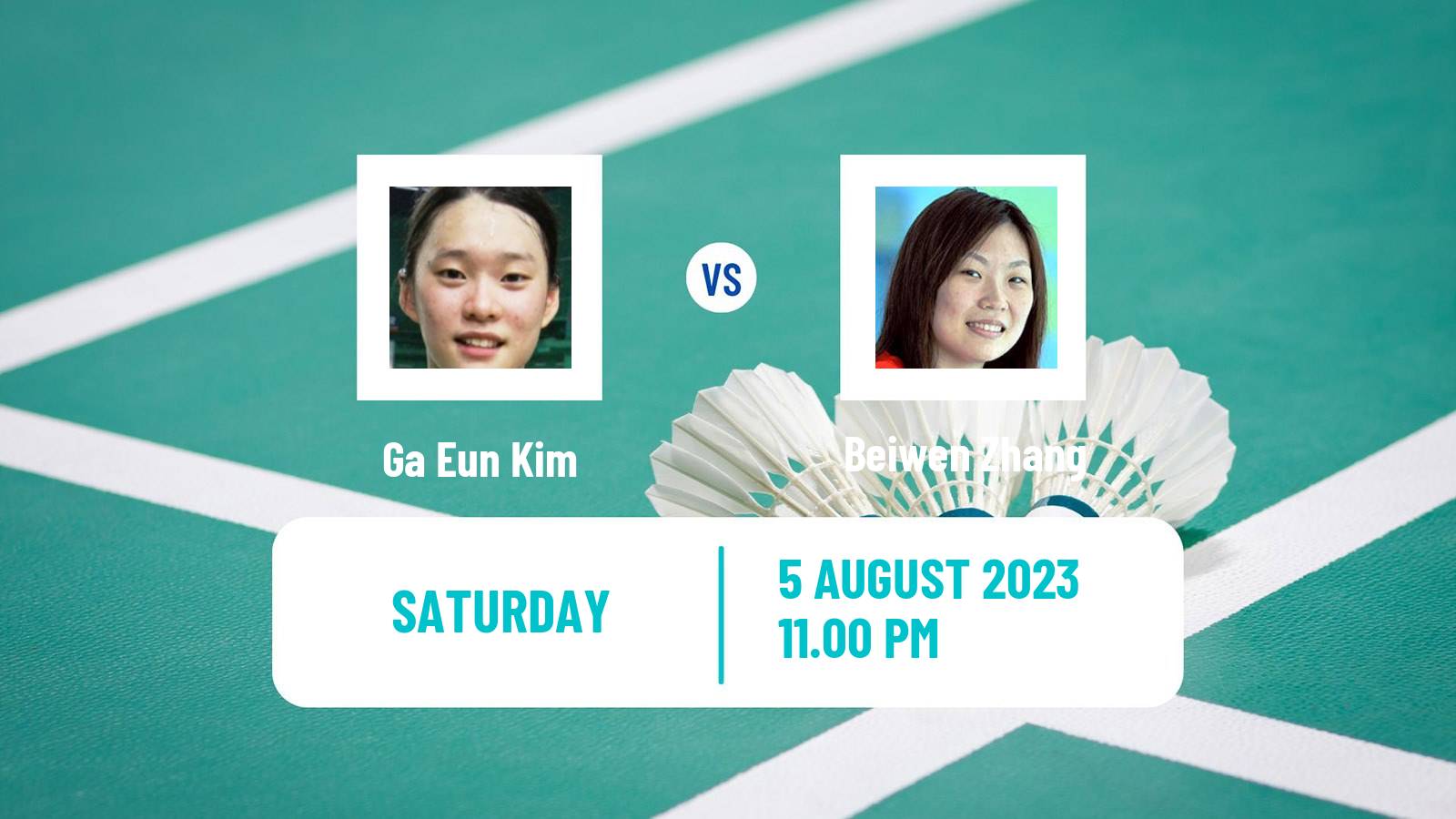 Badminton BWF World Tour Australian Open Women Ga Eun Kim - Beiwen Zhang