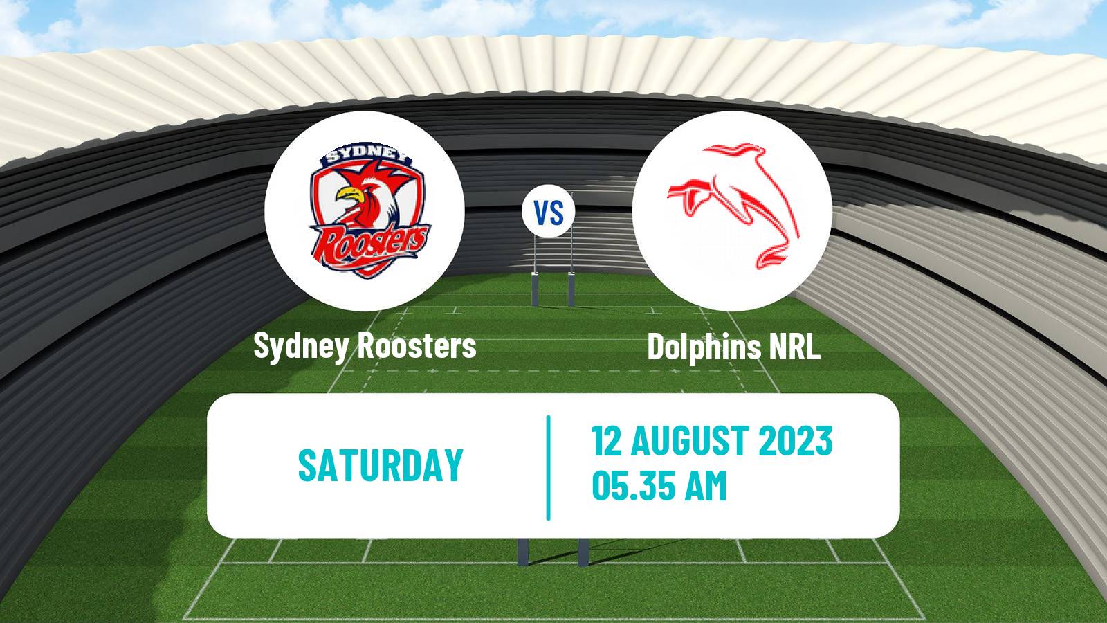Rugby league Australian NRL Sydney Roosters - Dolphins