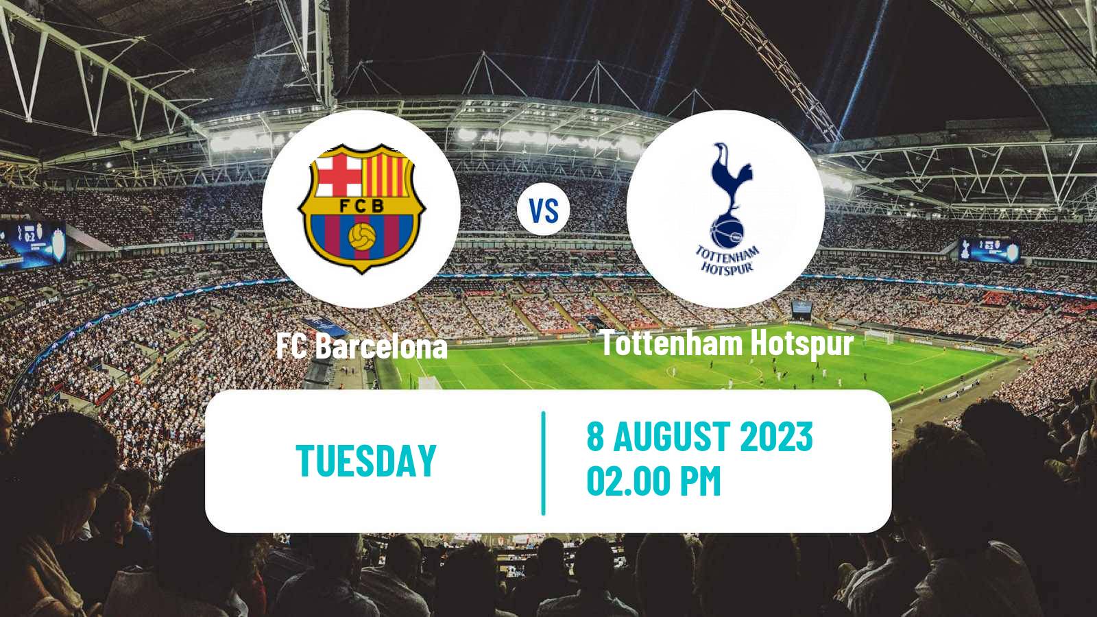 Soccer Club Friendly Barcelona - Tottenham Hotspur