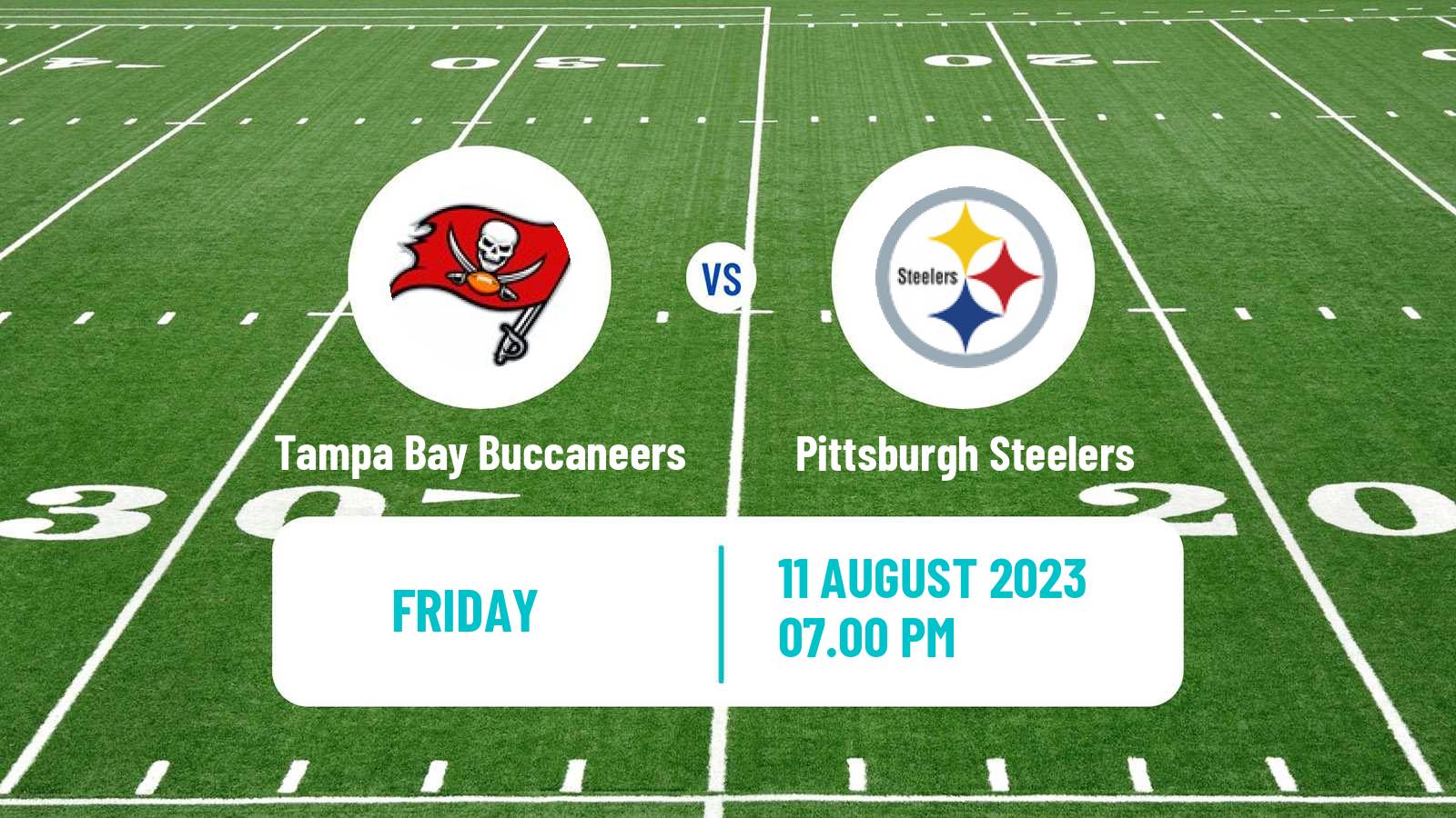 American football NFL Tampa Bay Buccaneers - Pittsburgh Steelers