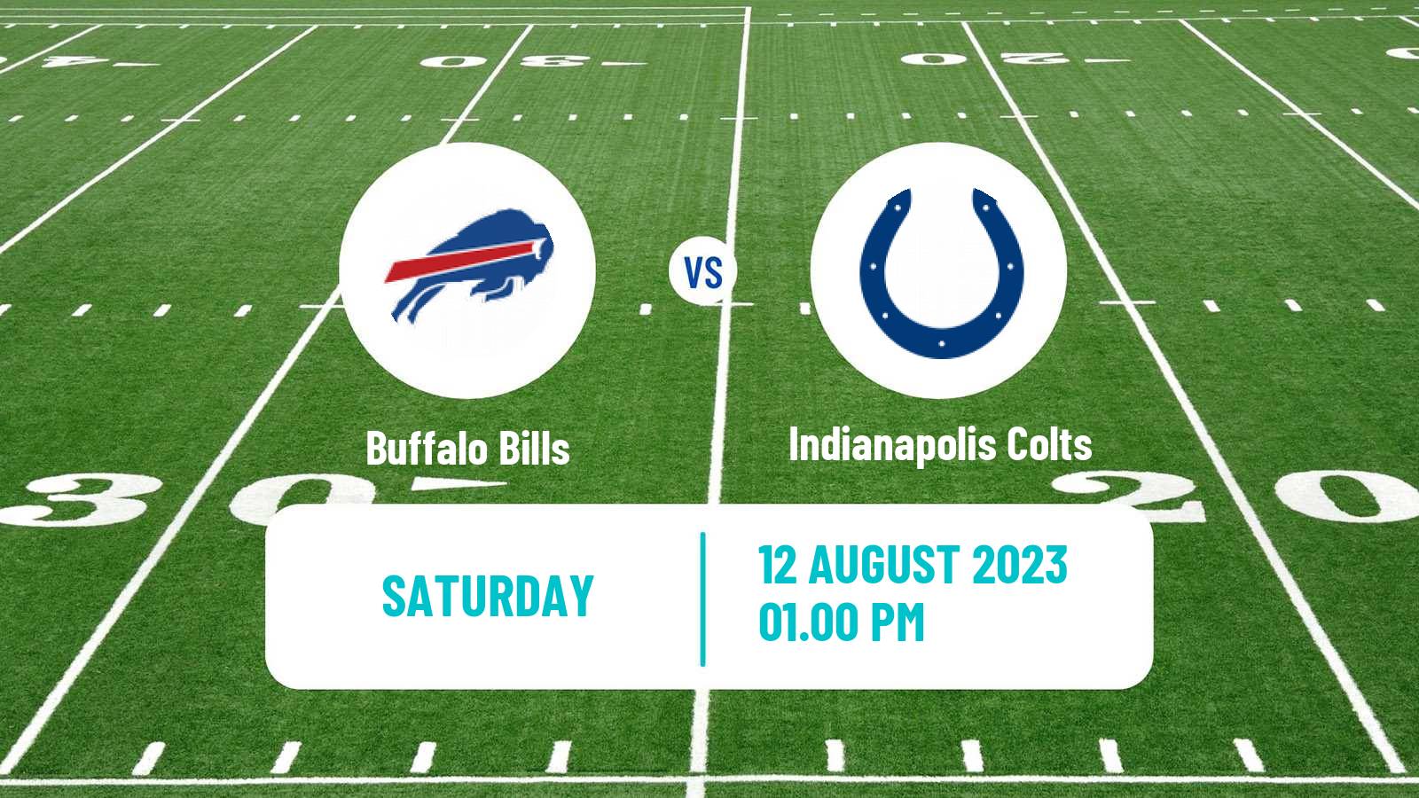 American football NFL Buffalo Bills - Indianapolis Colts