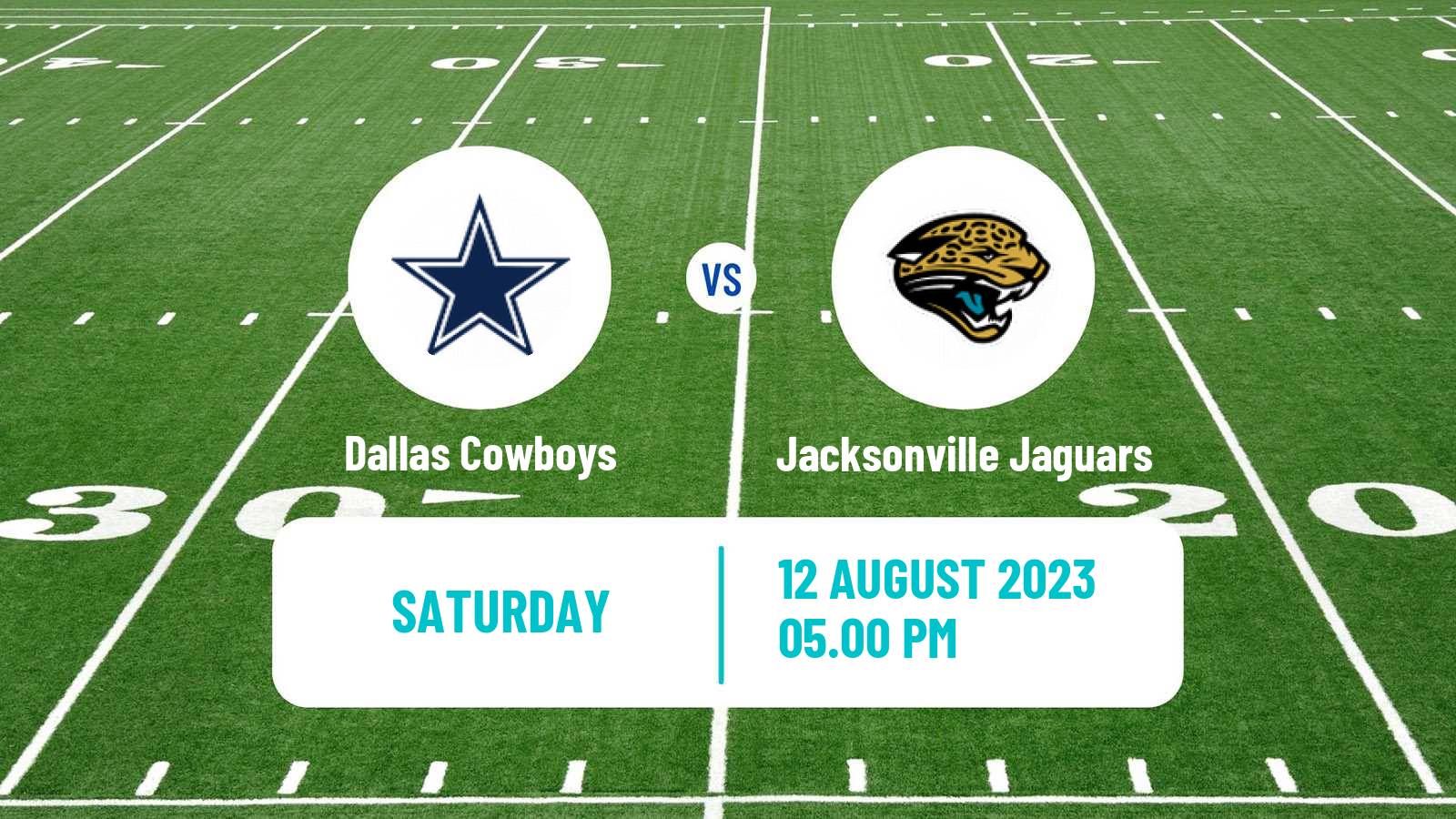 American football NFL Dallas Cowboys - Jacksonville Jaguars