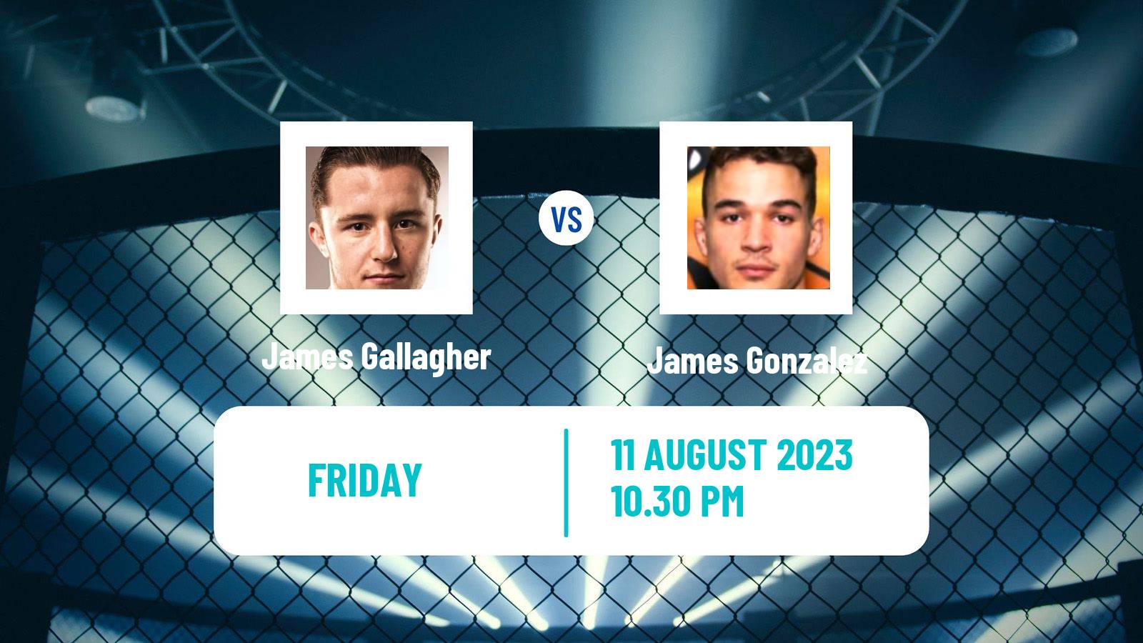 MMA Featherweight Bellator Men James Gallagher - James Gonzalez
