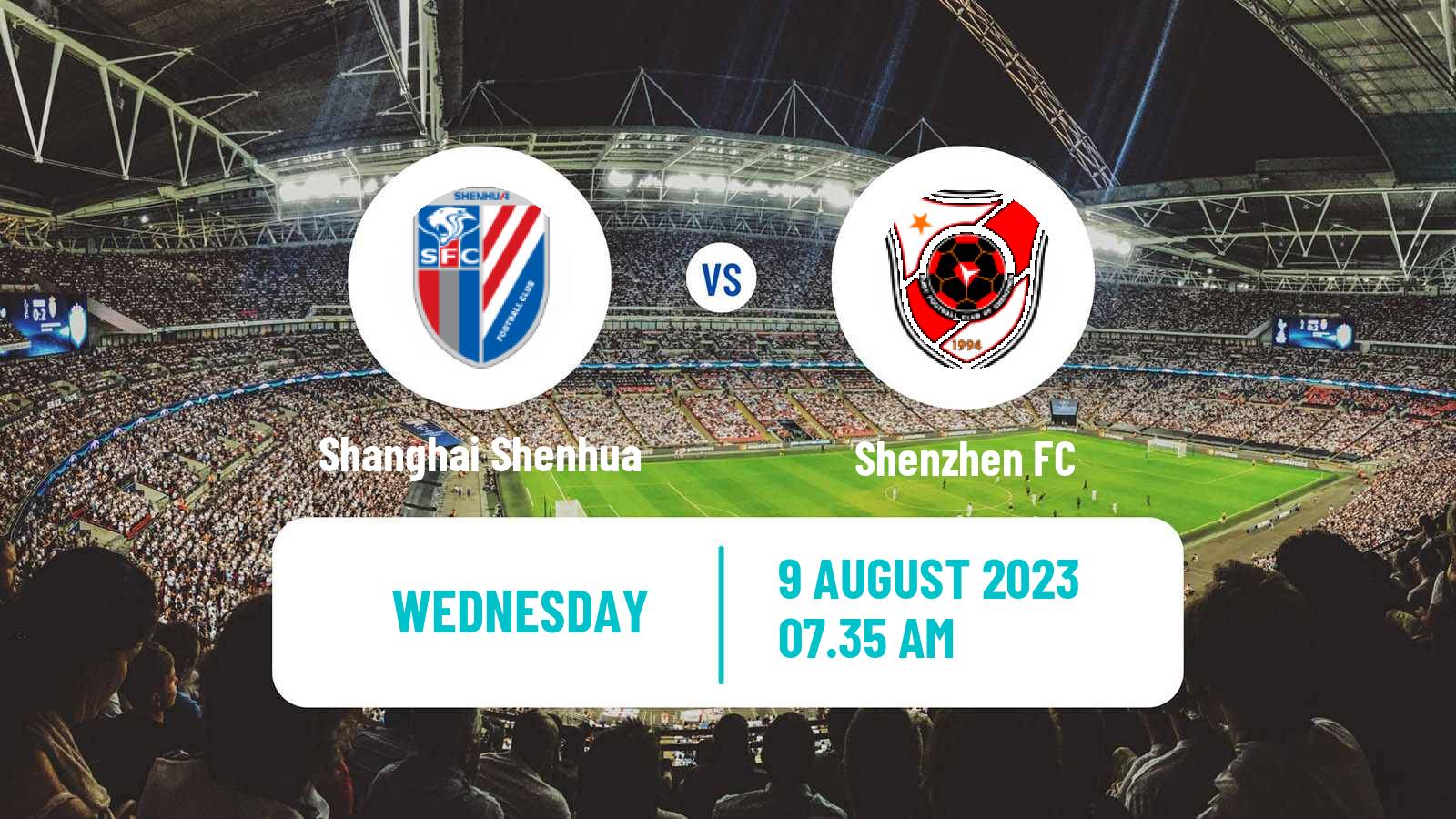 Soccer Chinese Super League Shanghai Shenhua - Shenzhen