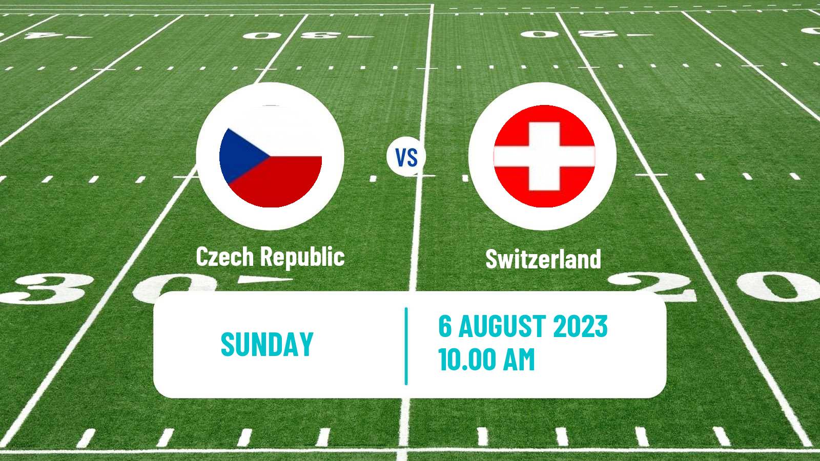 American football European Championship American Football Czech Republic - Switzerland