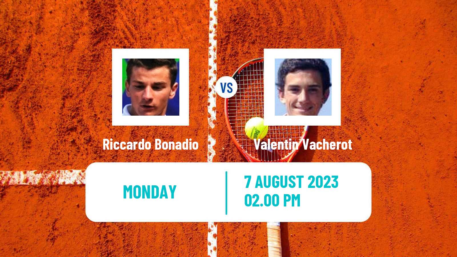 Tennis Cordenons Challenger Men Riccardo Bonadio - Valentin Vacherot