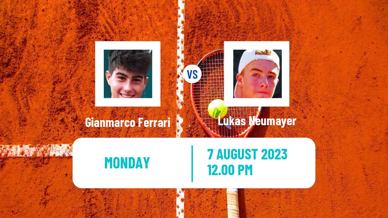 Tennis Cordenons Challenger Men Gianmarco Ferrari - Lukas Neumayer