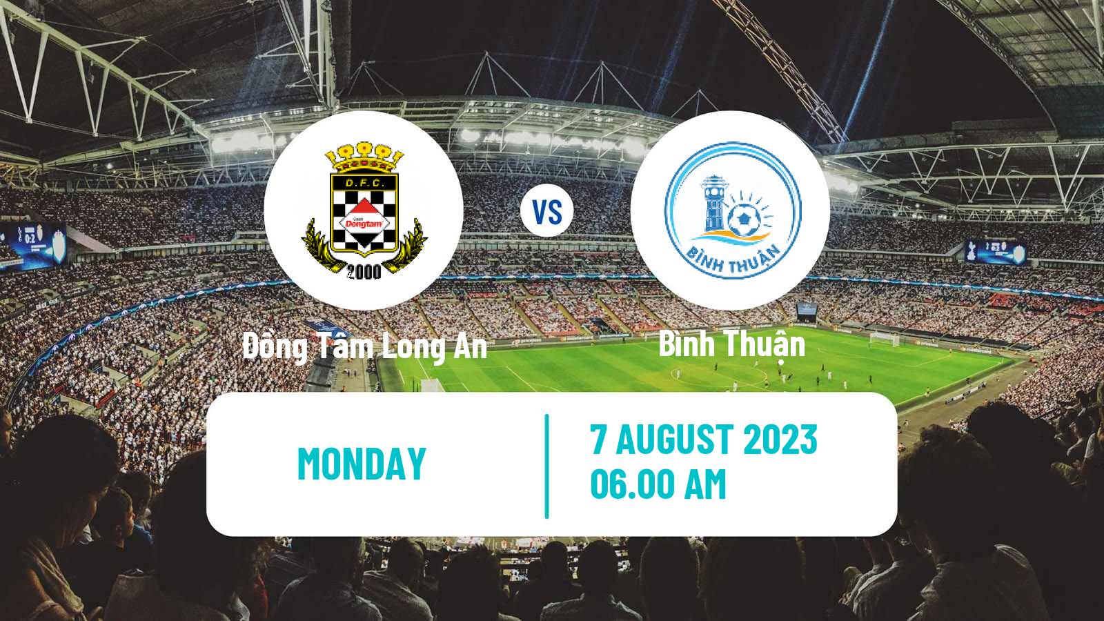Soccer Vietnamese V League 2 Đồng Tâm Long An - Bình Thuận