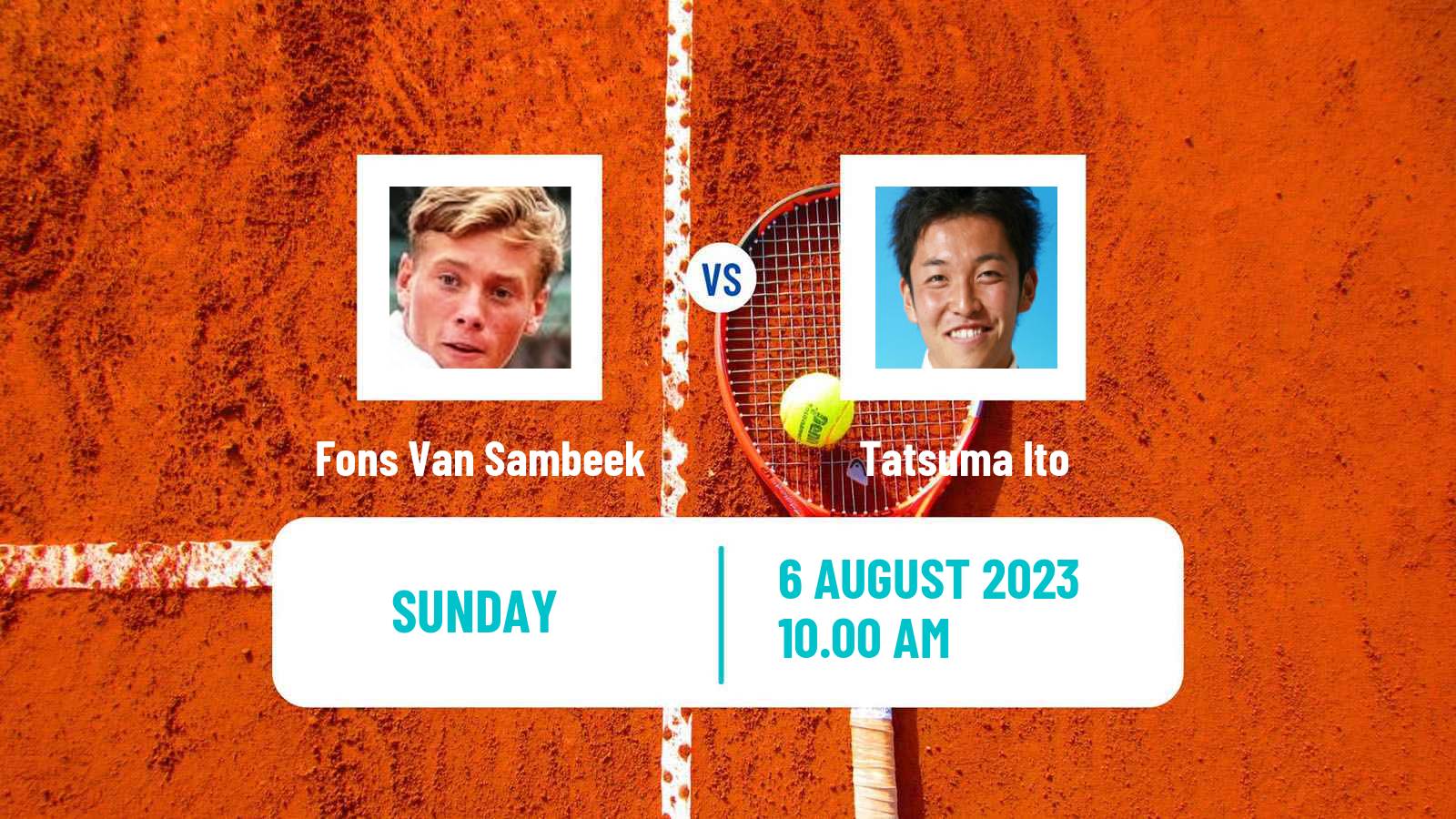 Tennis Cary Challenger Men Fons Van Sambeek - Tatsuma Ito