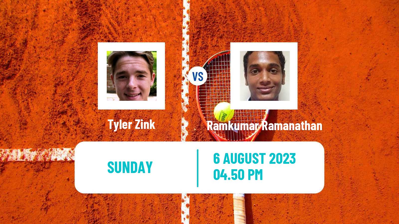 Tennis Cary Challenger Men Tyler Zink - Ramkumar Ramanathan