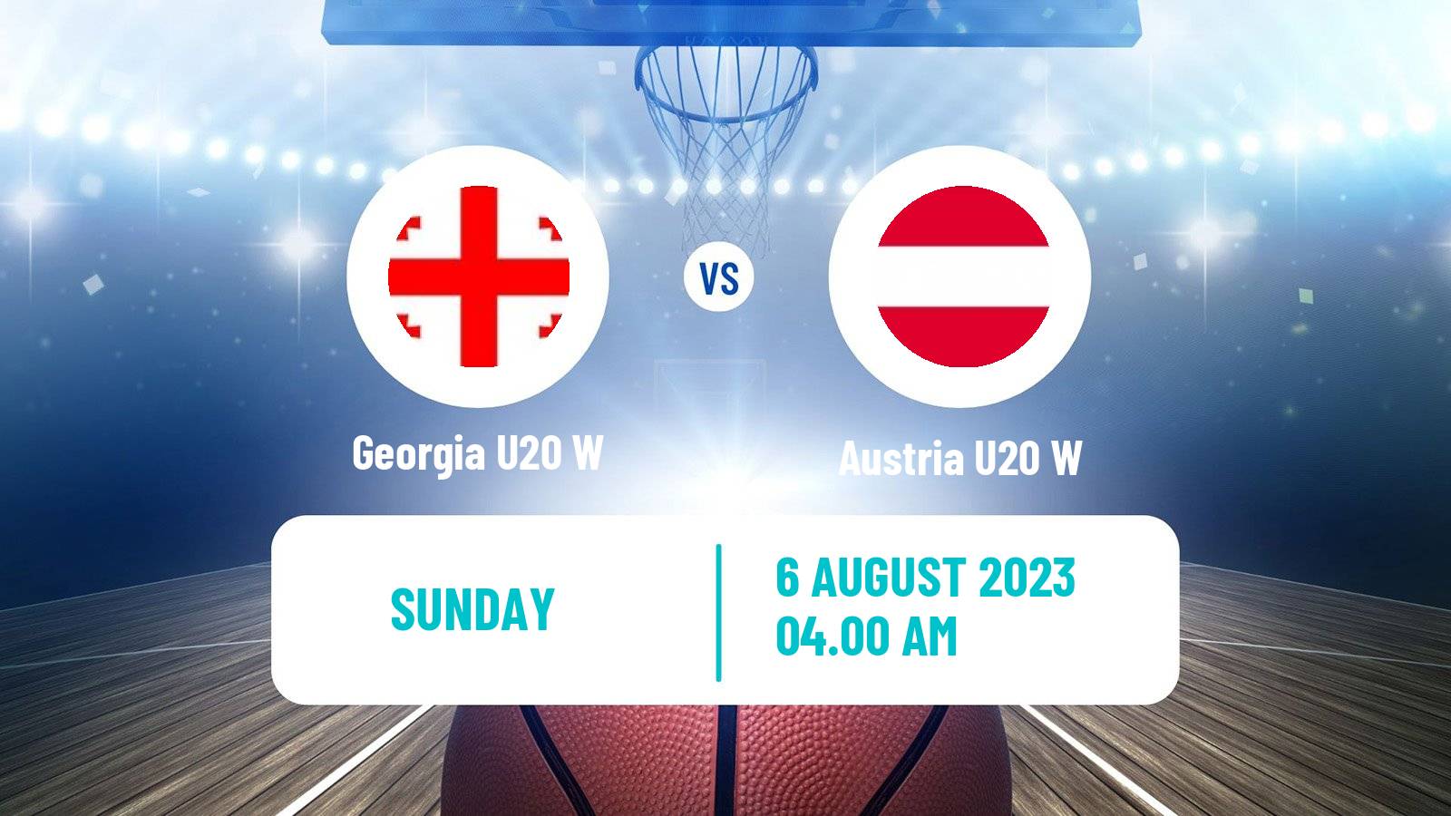 Basketball European Championship U20 B Basketball Women Georgia U20 W - Austria U20 W