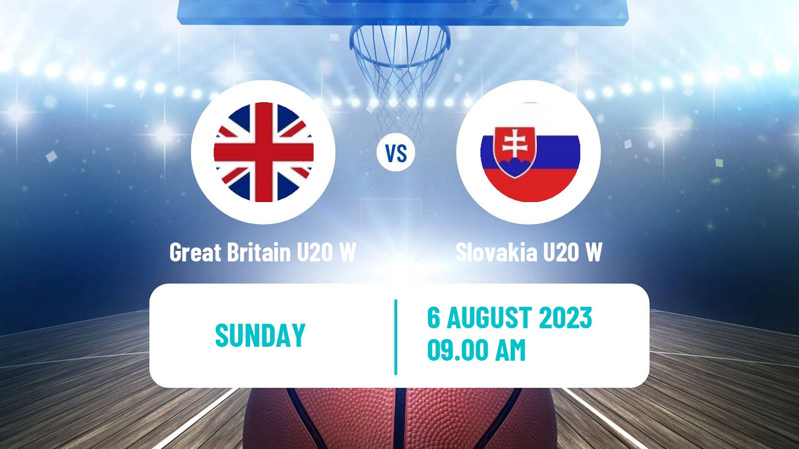 Basketball European Championship U20 B Basketball Women Great Britain U20 W - Slovakia U20 W