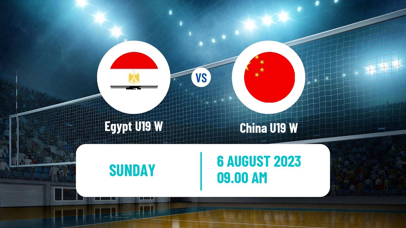 Volleyball World Championship U19 Volleyball Women Egypt U19 W - China U19 W