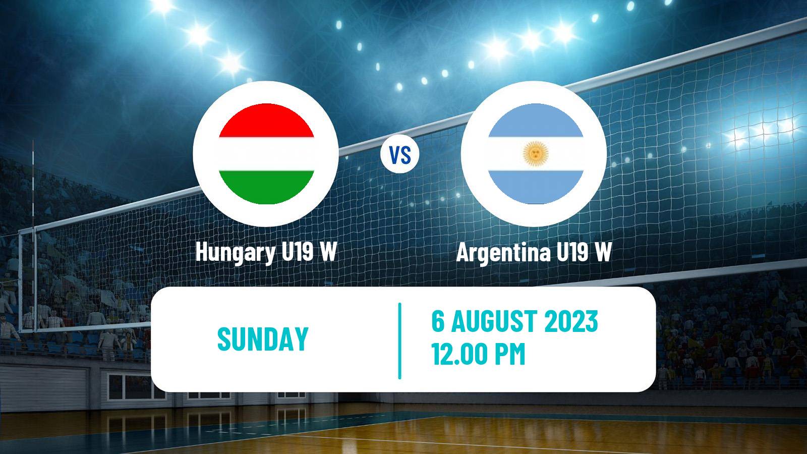 Volleyball World Championship U19 Volleyball Women Hungary U19 W - Argentina U19 W