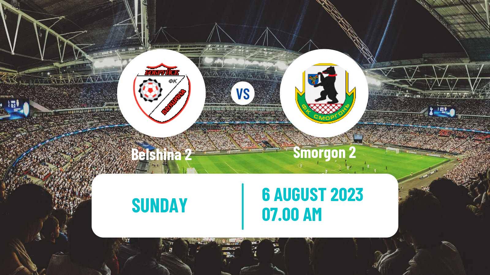 Soccer Belarusian Vysshaya Liga Reserve Belshina 2 - Smorgon 2
