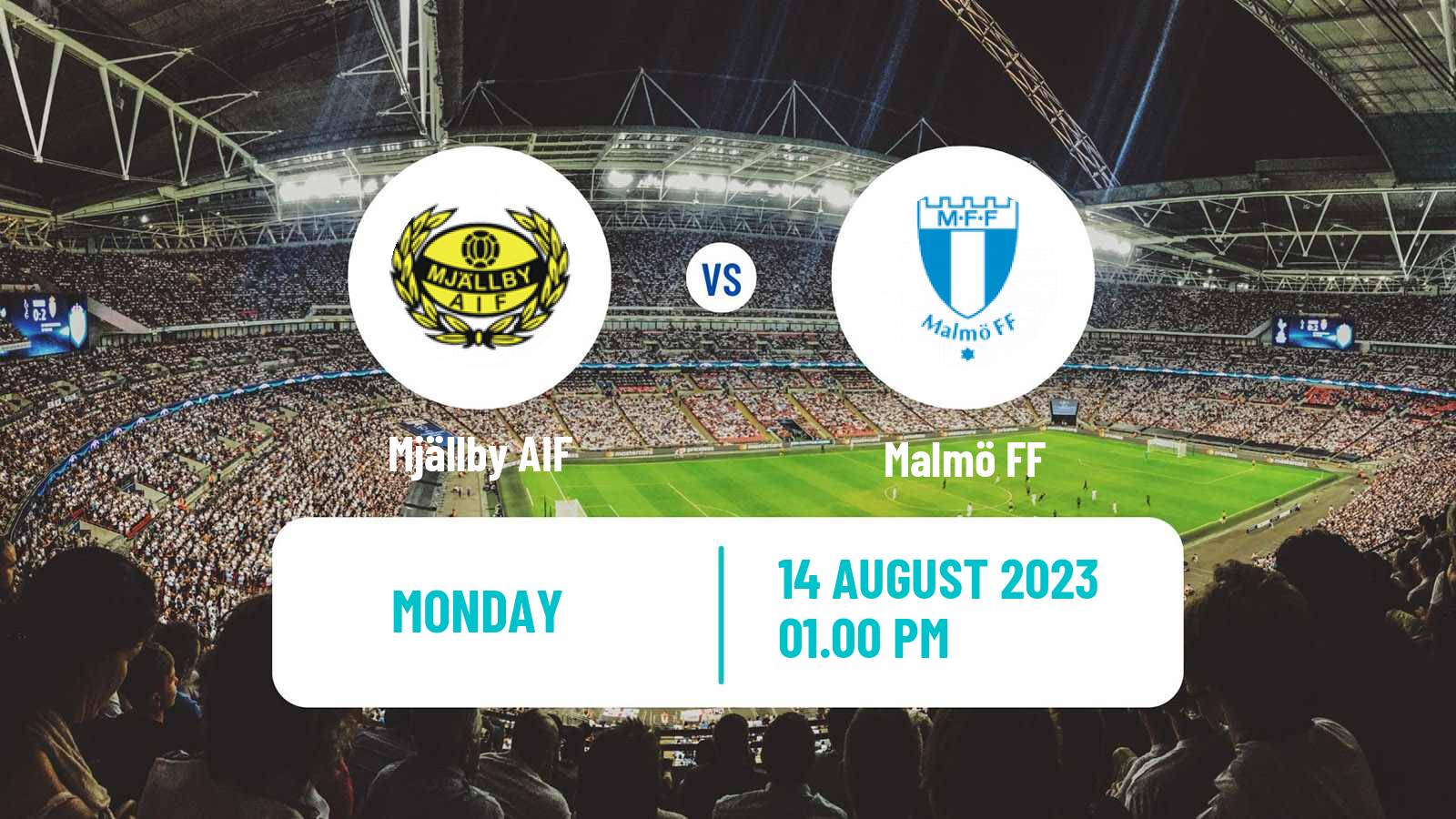Soccer Swedish Allsvenskan Mjällby - Malmö