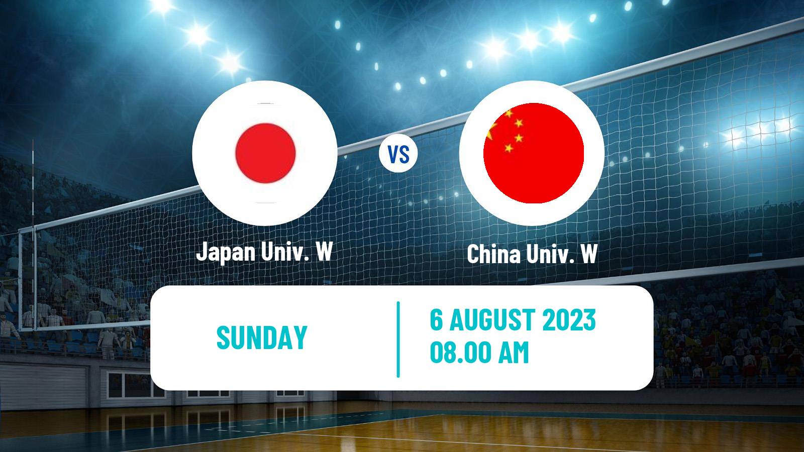 Volleyball Universiade Volleyball Women Japan Univ. W - China Univ. W