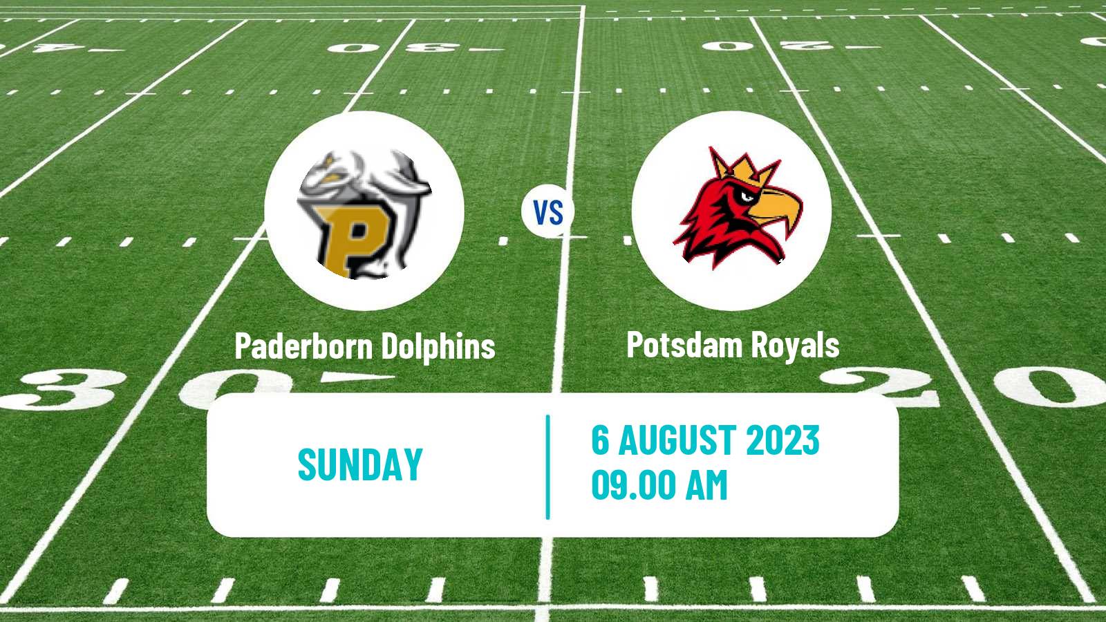 American football German GFL Paderborn Dolphins - Potsdam Royals