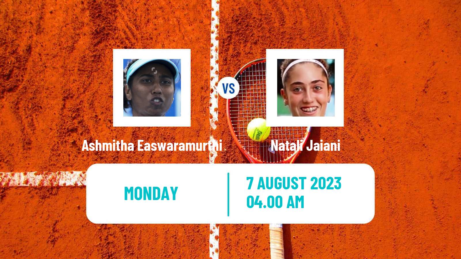 Tennis ITF W15 Tbilisi 2 Women Ashmitha Easwaramurthi - Natali Jaiani