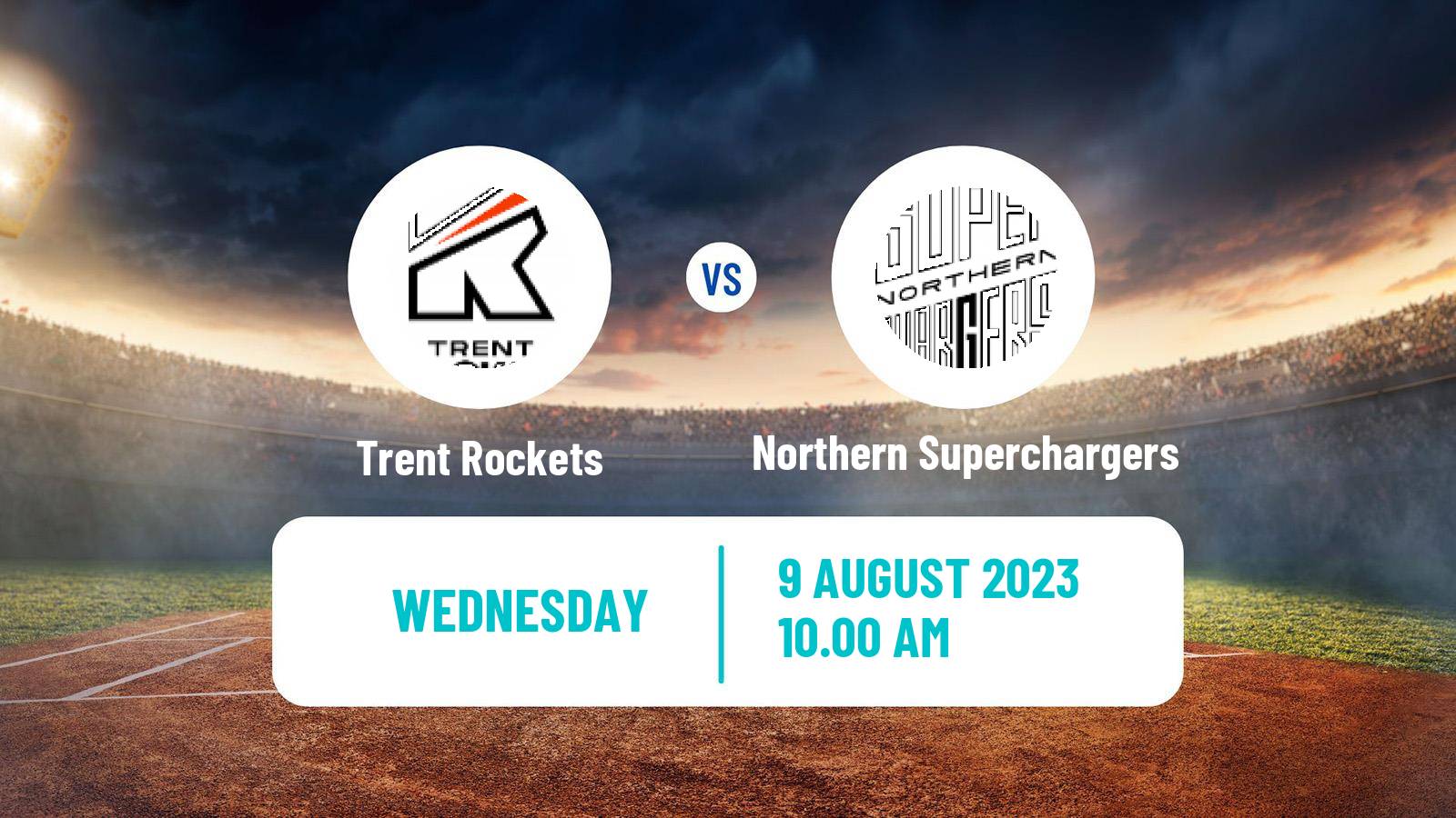 Cricket United Kingdom The Hundred Cricket Trent Rockets - Northern Superchargers
