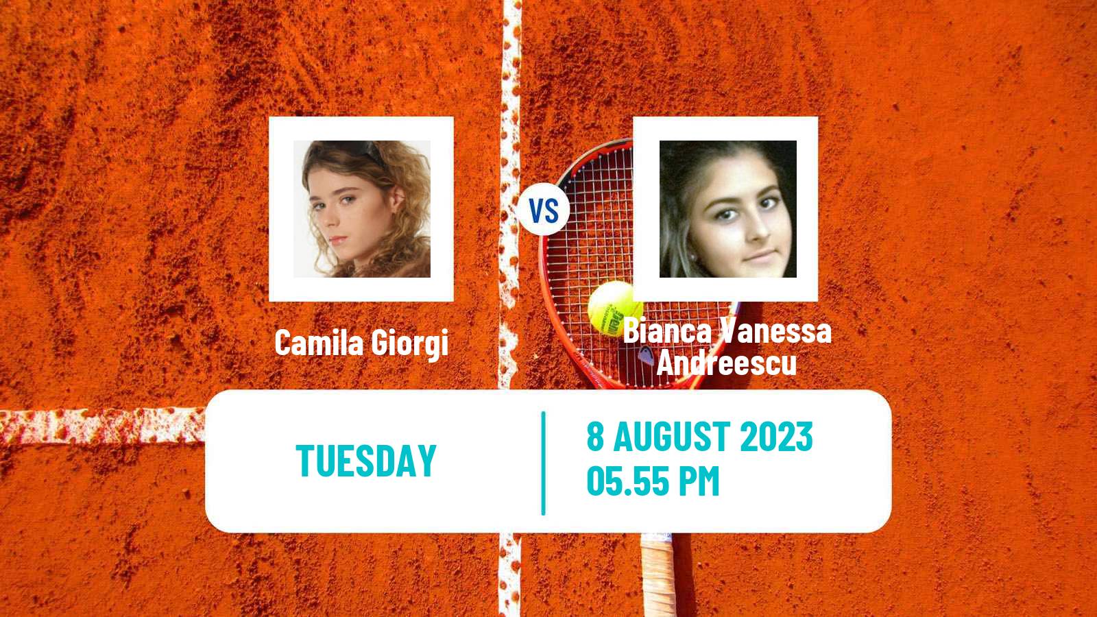 Tennis WTA Montreal Camila Giorgi - Bianca Vanessa Andreescu