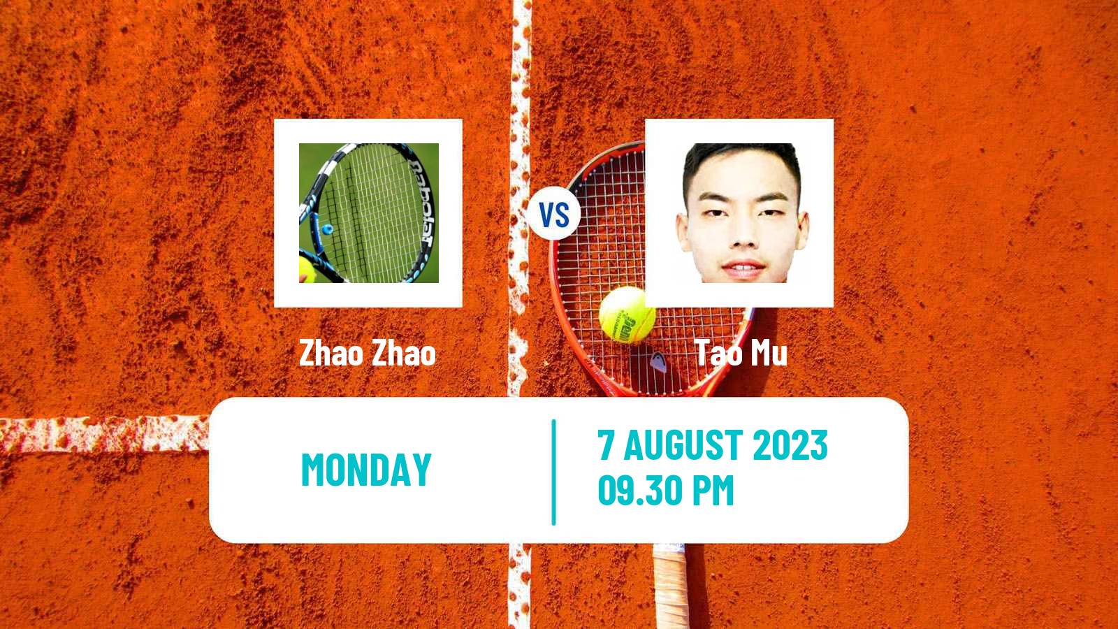 Tennis ITF M25 Baotou Men 2023 Zhao Zhao - Tao Mu