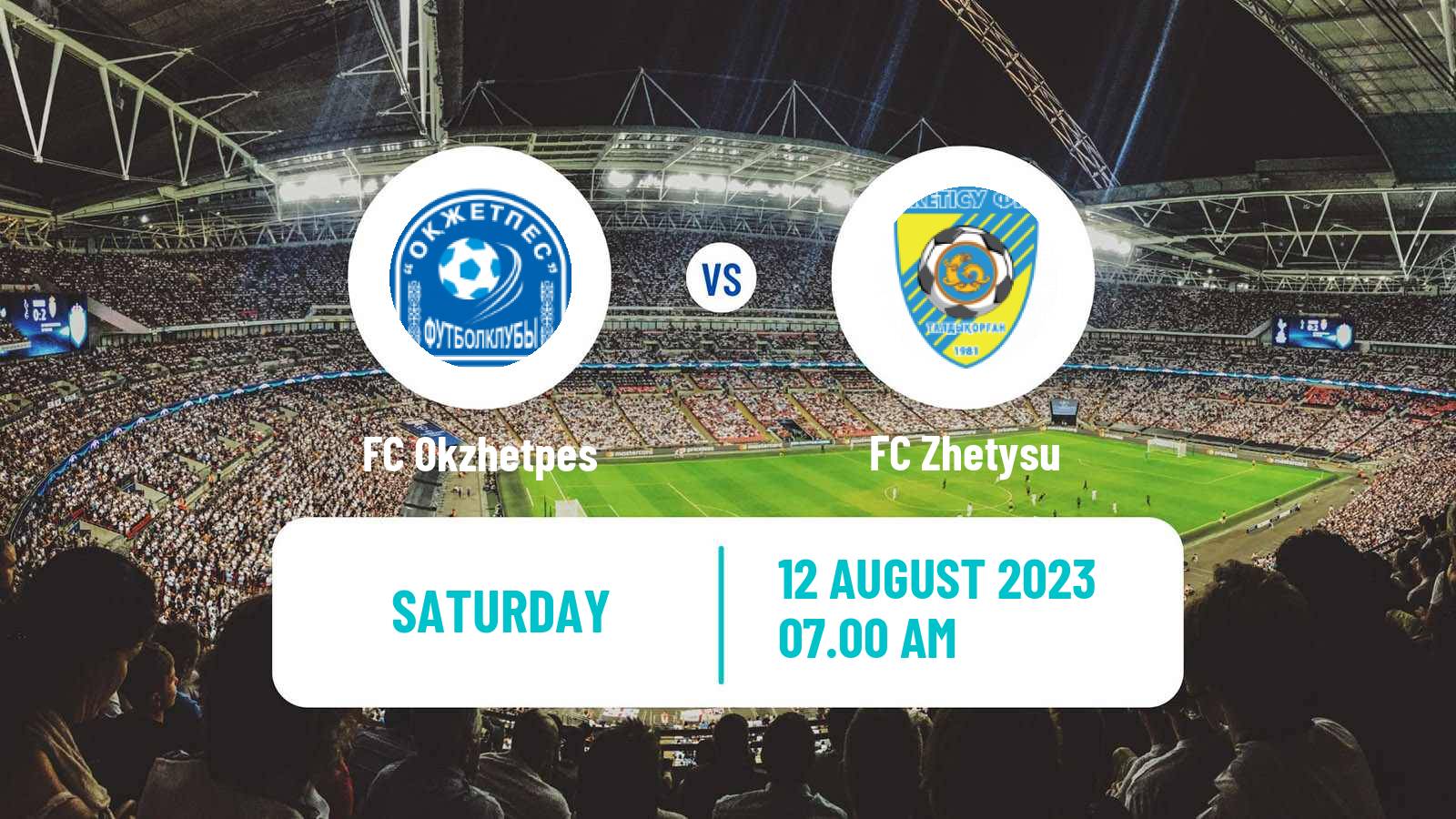 Soccer Kazakh Premier League Okzhetpes - Zhetysu