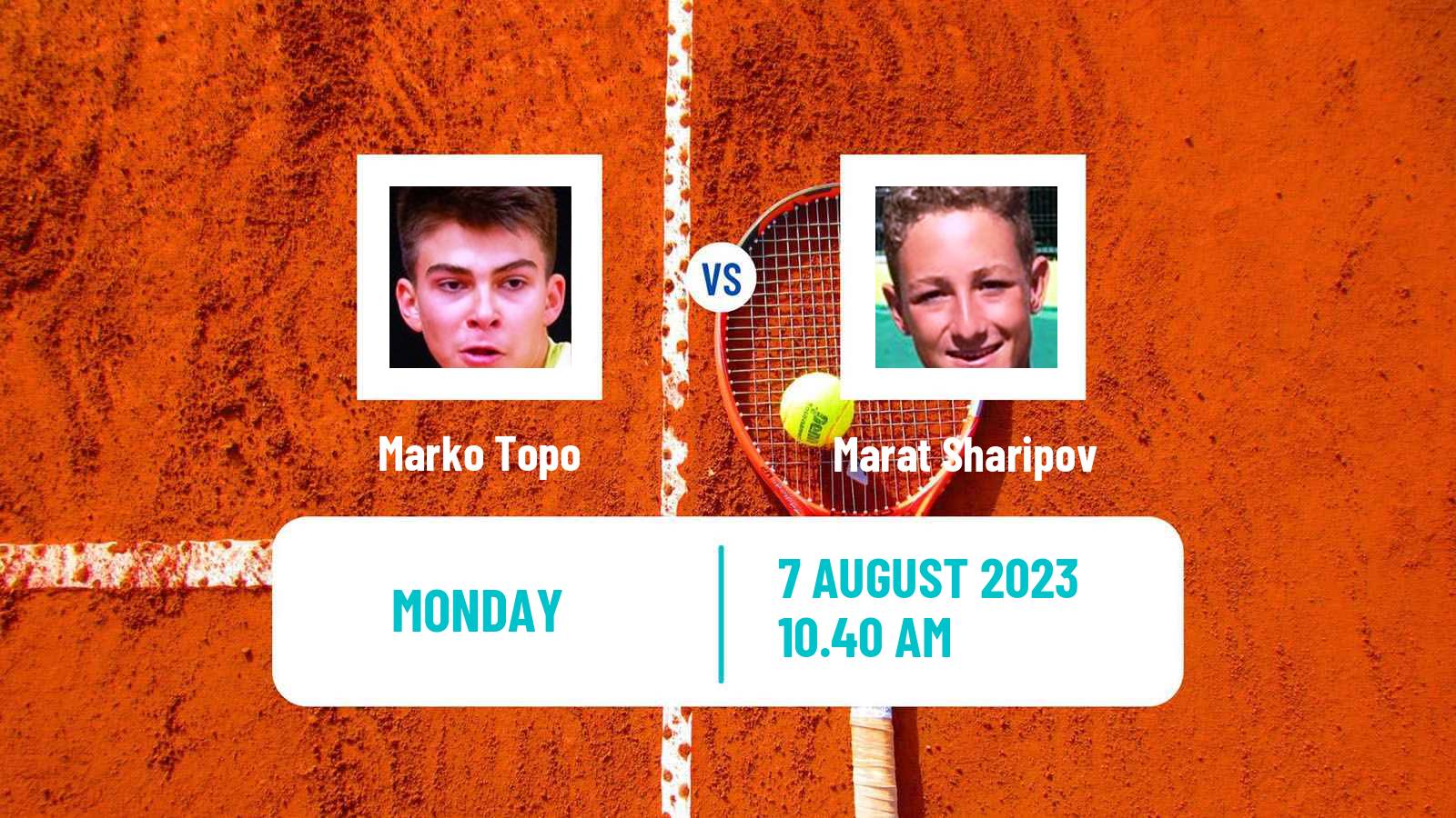 Tennis Banja Luka Challenger Men Marko Topo - Marat Sharipov