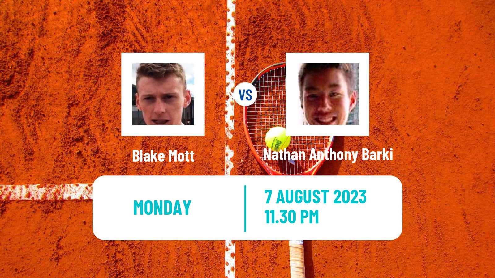 Tennis ITF M25 Jakarta 6 Men Blake Mott - Nathan Anthony Barki