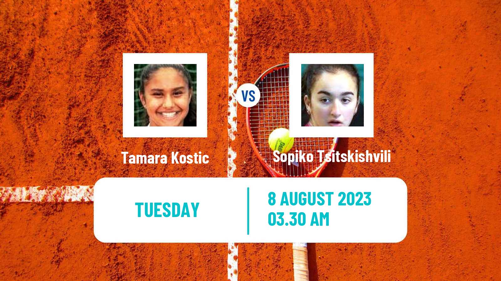 Tennis ITF W15 Tbilisi 2 Women Tamara Kostic - Sopiko Tsitskishvili