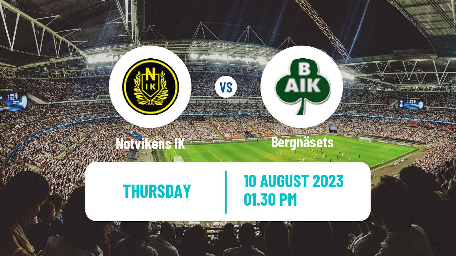 Soccer Swedish Division 2 - Norrland Notvikens - Bergnäsets