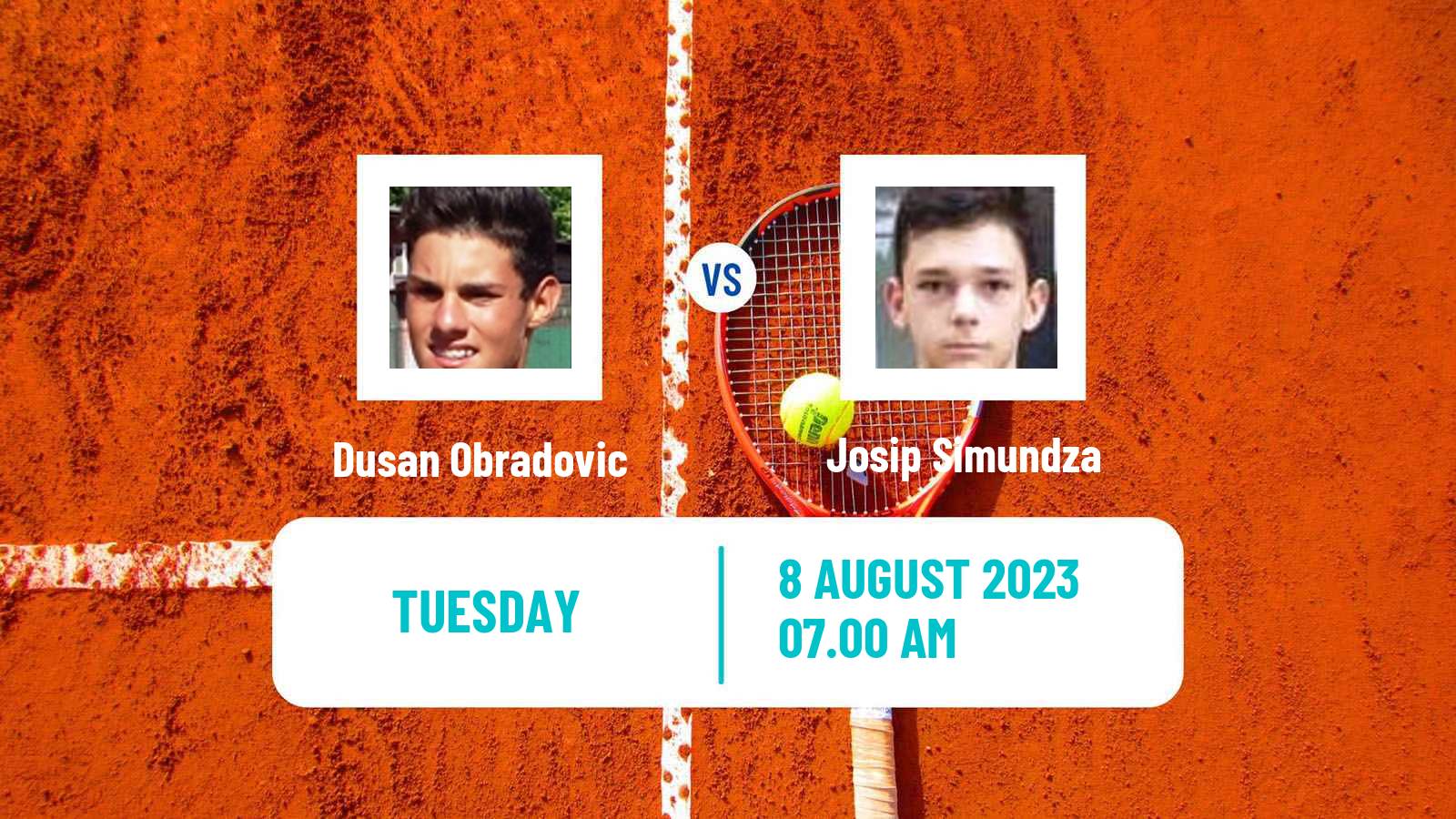 Tennis ITF M25 Osijek Men Dusan Obradovic - Josip Simundza