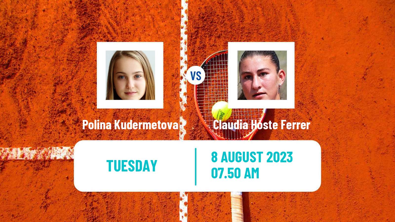 Tennis ITF W100 Maspalomas Gran Canaria Women 2023 Polina Kudermetova - Claudia Hoste Ferrer