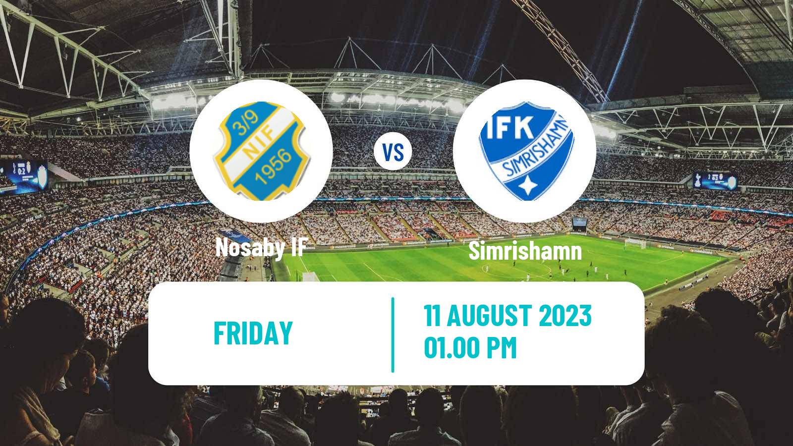 Soccer Swedish Division 2 - Södra Götaland Nosaby - Simrishamn