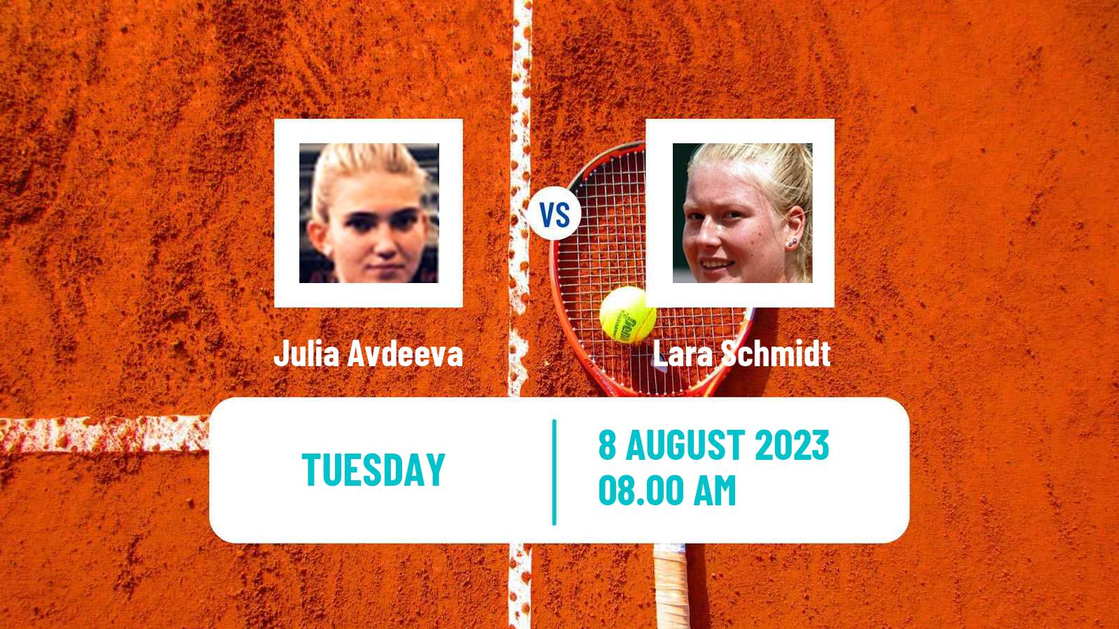 Tennis ITF W25 H Leipzig Women 2023 Julia Avdeeva - Lara Schmidt